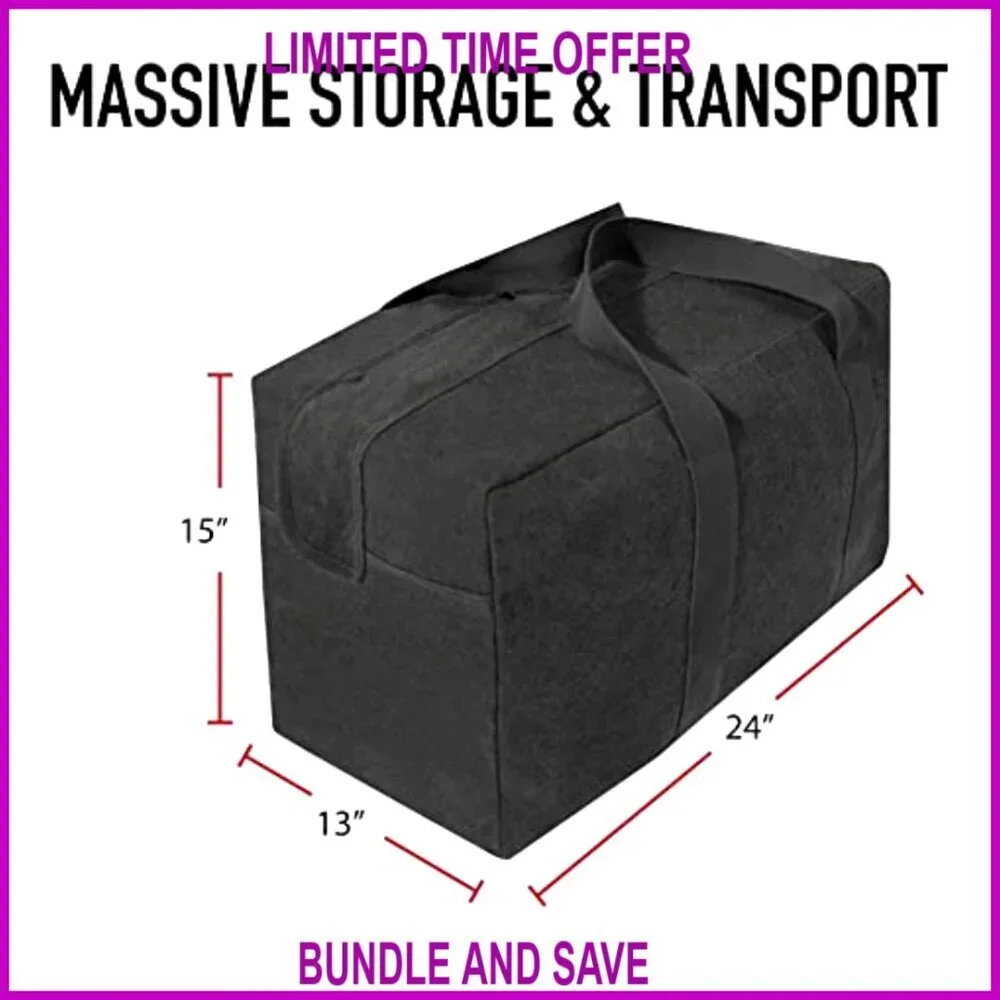 Canvas Parachute Cargo Duffle Bag 75L Travel Gear